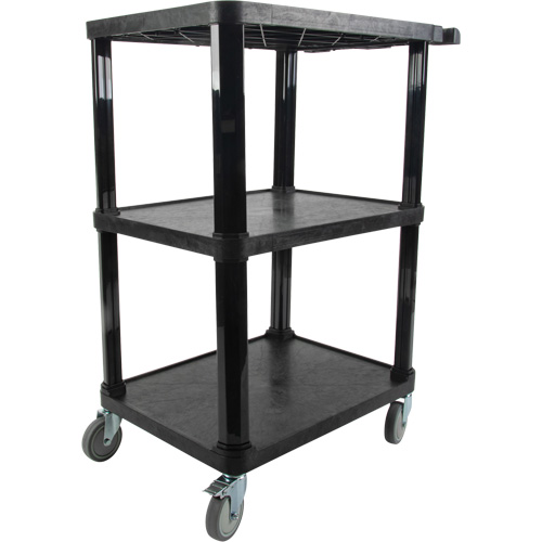 Chariot utilitaire avec tablette plate, 3 tiers, 18-1/8" x 37-3/8" x 27-3/4", Capacit&eacute; 330 lb Groupe Belzile Dickner