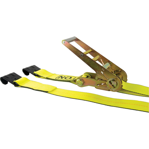 Winch Strap, Flat Hook, 3" W x 30' L, 5400 lbs. (2449 kg) Working Load Limit Groupe Belzile Dickner