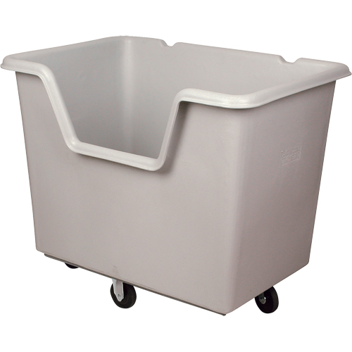 Starcart Easy-Access Box Truck, Polyethylene, 46" L x 31" W x 49" H, 24 cu. ft. Volume, 900 lbs. Capacity Groupe Belzile Dickner