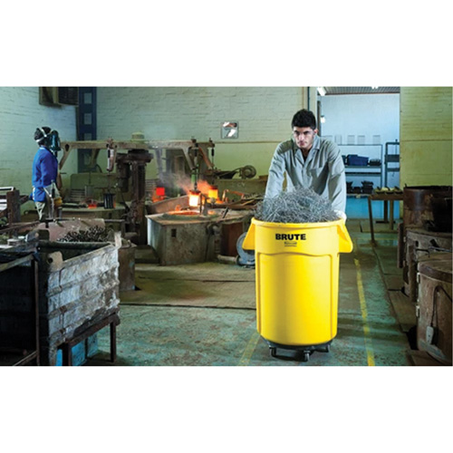 Chariot &agrave; visser Brute, Poly&eacute;thyl&egrave;ne, Noir, Convient aux contenants 20 - 55 US gal. Groupe Belzile Dickner