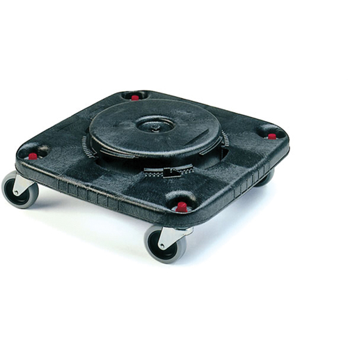 Square BRUTE&reg; Dollies, Polyethylene, Black Groupe Belzile Dickner