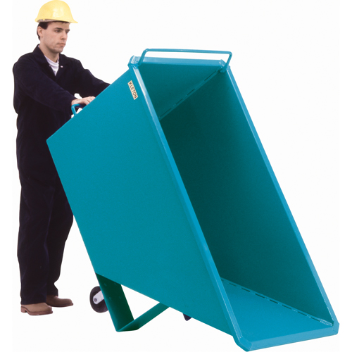 Chariot basculeur en acier, Acier, 1 vg³, Capacit&eacute; de charge de 2000 lb Groupe Belzile Dickner