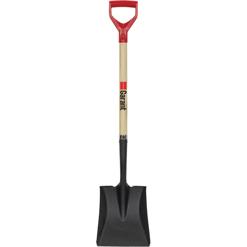 Square Point Shovel, Wood, Tempered Steel Blade, D-Grip Handle, 43-1/2" Long Groupe Belzile Dickner
