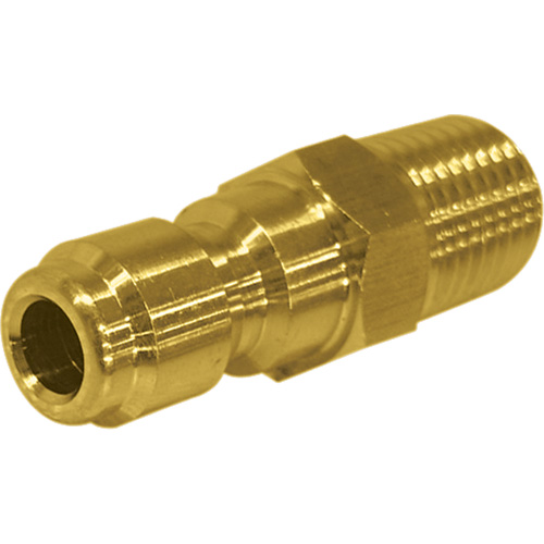 1/4" Male Brass Plated Quick Disconnect Plug Groupe Belzile Dickner