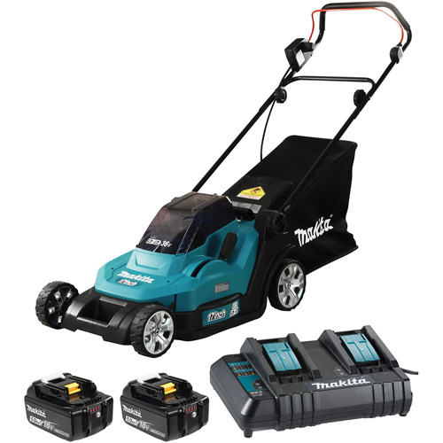 36V 5.0 Ah LXT Lawn Mower Kit, Push Walk-Behind, Battery Powered, 17" Cutting Width Groupe Belzile Dickner