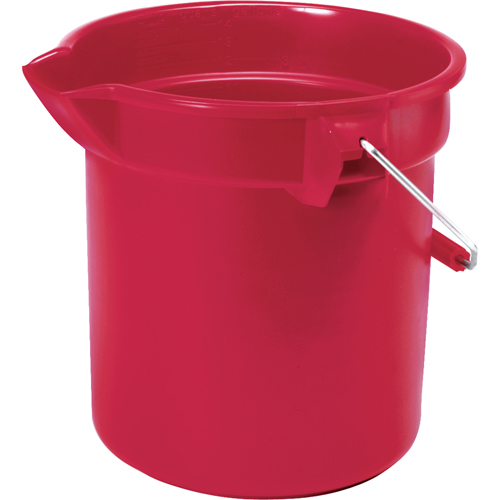 Seau Brute, Capacit&eacute; de 3.5 gal. US (14 pintes), Rouge Groupe Belzile Dickner