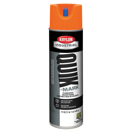 Peinture de marquage industrielle invers&eacute;e &agrave; base de solvant Quik-Mark, 17 oz, Canette a&eacute;rosol Groupe Belzile Dickner