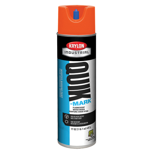 Peinture de marquage industrielle invers&eacute;e &agrave; base d'eau Quik-Mark, 17 oz, Canette a&eacute;rosol Groupe Belzile Dickner