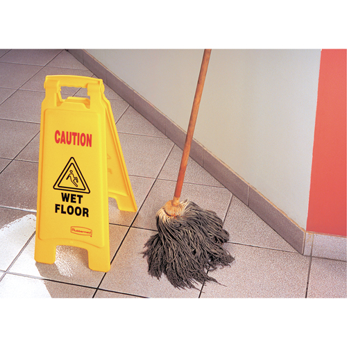 "Wet Floor" Safety Signs, English with Pictogram Groupe Belzile Dickner
