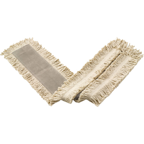 Vadrouilles &agrave; &eacute;pousseter &agrave; franges boucl&eacute;es ou coup&eacute;es, Style &agrave; enfiler, Fil, 24" lo x 5" la Groupe Belzile Dickner