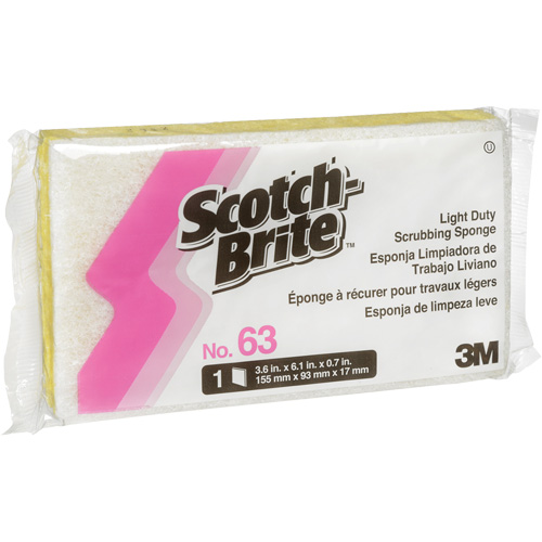 Scotch-Brite Light-Duty Scrub Sponge, Cellulose/Scrubbing, 3-1/2" W x 6" L Groupe Belzile Dickner