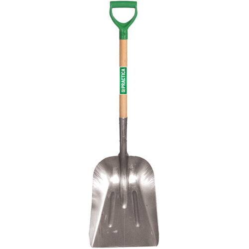 Scoop Shovel, Wood, Aluminum Blade, D-Grip Handle, 29" Length Groupe Belzile Dickner