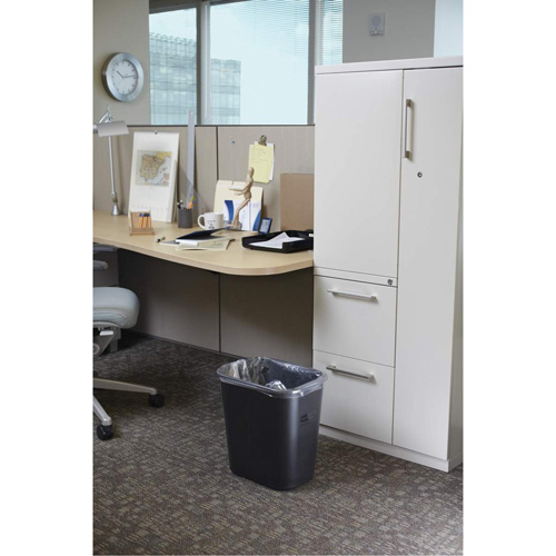 Corbeille &agrave; papier en plastique, 28 pintes, Plastique Groupe Belzile Dickner