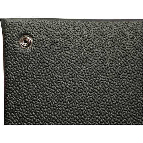 Comfort-King Anti-Static Matting, 3' W x 60' L x 3/8" T, Pebbled, Grey Groupe Belzile Dickner