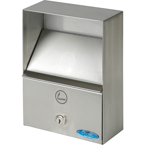 Smoking Receptacles, Wall-Mount, Stainless Steel, 1 Litres Capacity, 9" Height Groupe Belzile Dickner