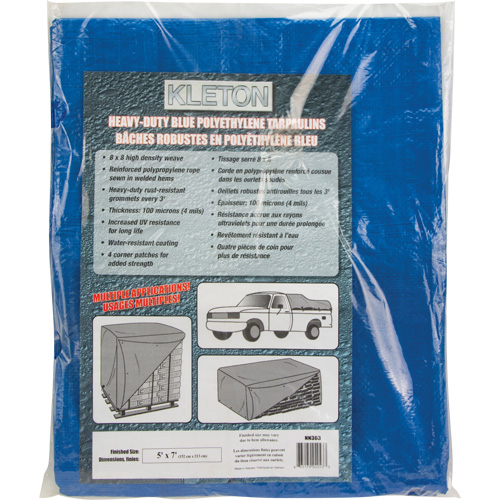 Tarp, Standard Duty, Blue, 7' x 5' x 4 mils Groupe Belzile Dickner