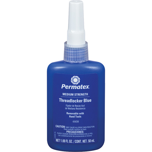 Adh&eacute;sif frein-filet &agrave; adh&eacute;rence amovible, Bleu, Moyen, 50 ml, Bouteille Groupe Belzile Dickner