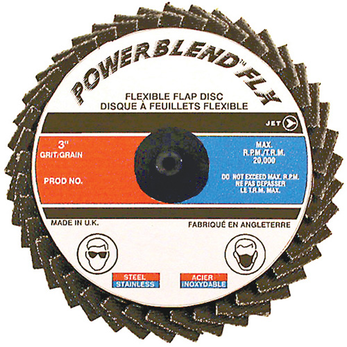 POWERBLEND FLX Roll-on Flap Disc, 2" x Type R, Z40 Grit, Zirconia Alumina Groupe Belzile Dickner