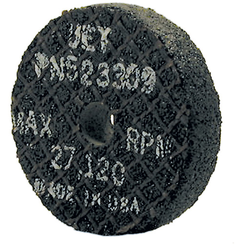 Meule droite &agrave; liant r&eacute;sine pour acier, 2" x 1/2", Arbre 3/8", Type 1 Groupe Belzile Dickner