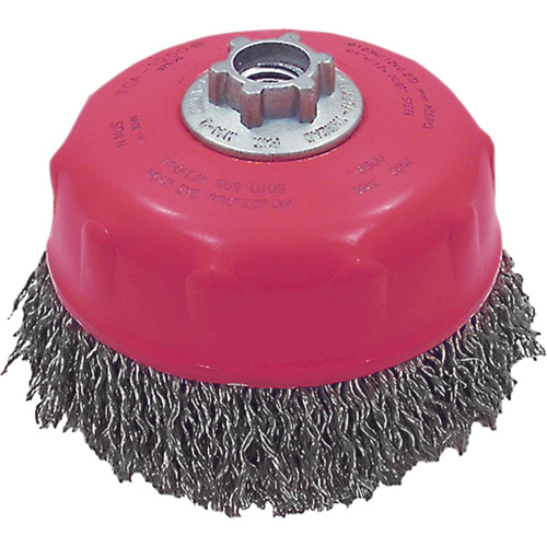 Brosse-boisseau &agrave; fils ondul&eacute;s MAXI-CRIMPED de premi&egrave;re qualit&eacute; Groupe Belzile Dickner