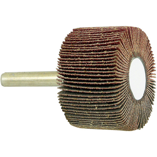 Shaft Mounted Flapwheel, 80 Grit, 1-1/2" x 1" x 1/4" Groupe Belzile Dickner