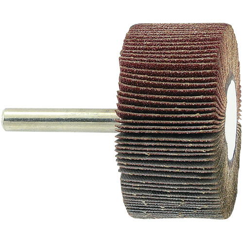 Shaft Mounted Flapwheel, 80 Grit, 2" x 1" x 1/4" Groupe Belzile Dickner