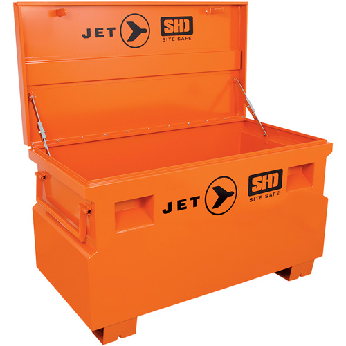 JSB-4824 Heavy-Duty Jobsite Tool Storage Box, 48-1/8" x 24-1/8" x 28-3/8", Steel, Orange Groupe Belzile Dickner