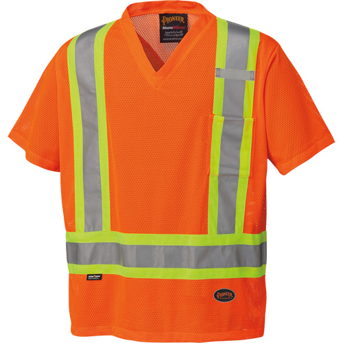 5994 T-shirt de s&eacute;curit&eacute; haute visibilit&eacute;, Polyester, 2T-Grand, Orange haute visibilit&eacute; Groupe Belzile Dickner