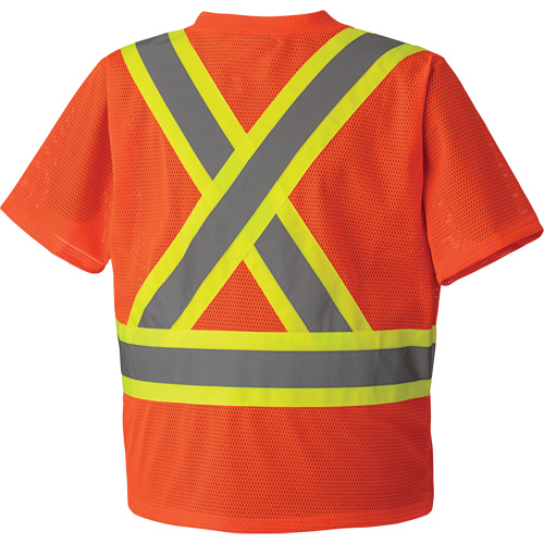 5994 T-shirt de s&eacute;curit&eacute; haute visibilit&eacute;, Polyester, 2T-Grand, Orange haute visibilit&eacute; Groupe Belzile Dickner