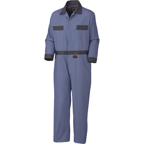 5133T Coveralls with Concealed Brass Buttons, Men's, Navy Blue, Size 42 Groupe Belzile Dickner