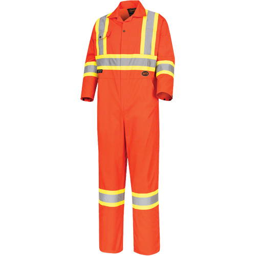 5514 High-Visibility Safety Coveralls, 36, High Visibility Orange Groupe Belzile Dickner