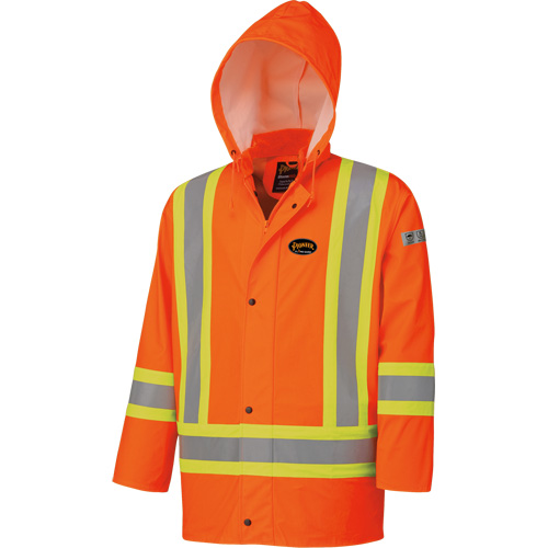 5892 High Visibility Flame Resistant Waterproof Jacket, 2X-Large, High Visibility Orange Groupe Belzile Dickner