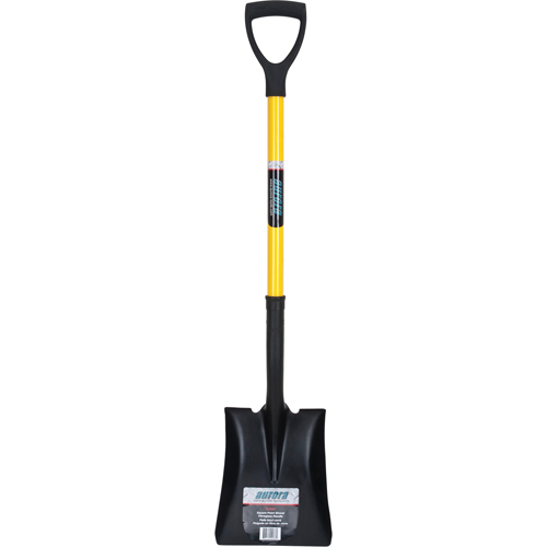 Square Point Shovel, Fibreglass, Tempered Steel Blade, D-Grip Handle, 32-1/2" Long Groupe Belzile Dickner