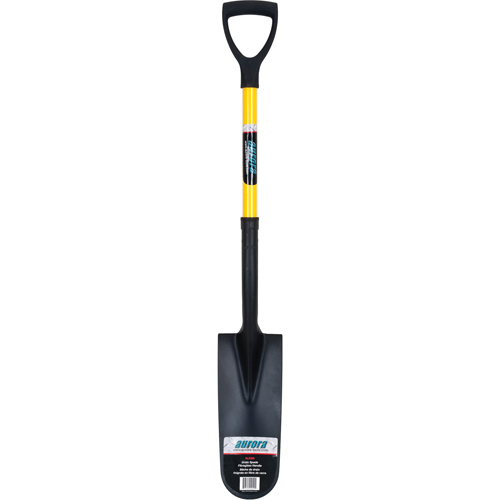 Drain Spade Shovels, Tempered Steel, 16" x 6" Blade, 28-1/2" L, D-Grip Handle Groupe Belzile Dickner