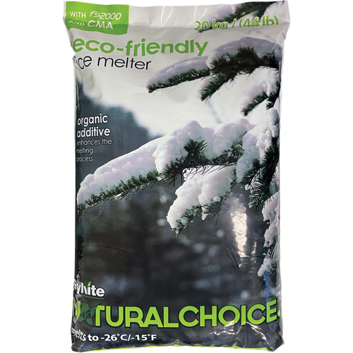 Produits de d&eacute;glaçage Natural Choice, Sac, 44 lb(20 kg), Point de fonte -26°C (-14,8°F) Groupe Belzile Dickner