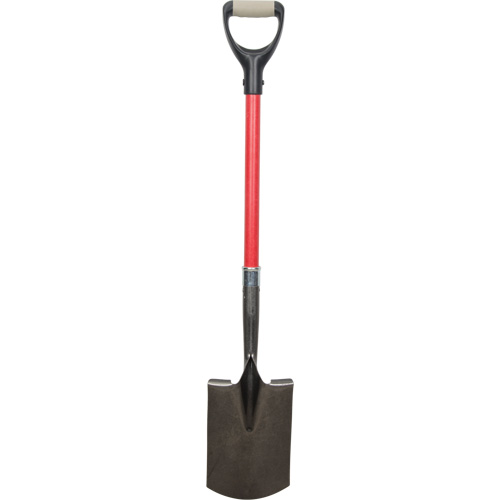 Heavy-Duty Shovels, Fibreglass, Carbon Steel Blade, D-Grip Handle, 30-1/2" Long Groupe Belzile Dickner