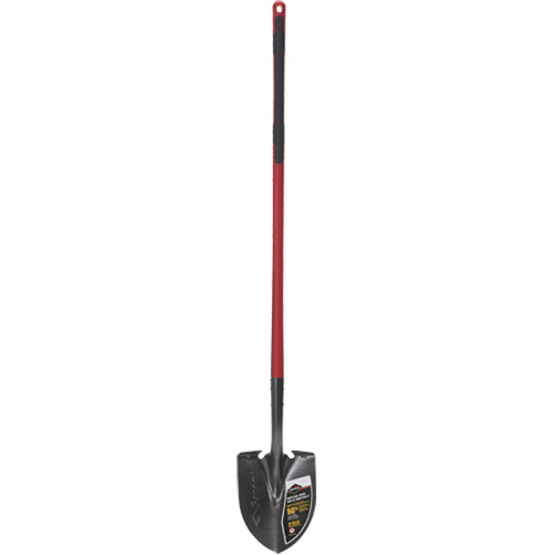 Pro Round Point Shovel, Tempered Steel Blade, Fibreglass, Straight Handle Groupe Belzile Dickner