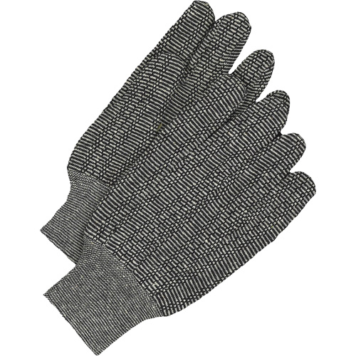 Gants en jersey classiques, Taille unique, Poivre et sel, Non doubl&eacute;, Poignet en tricot Groupe Belzile Dickner