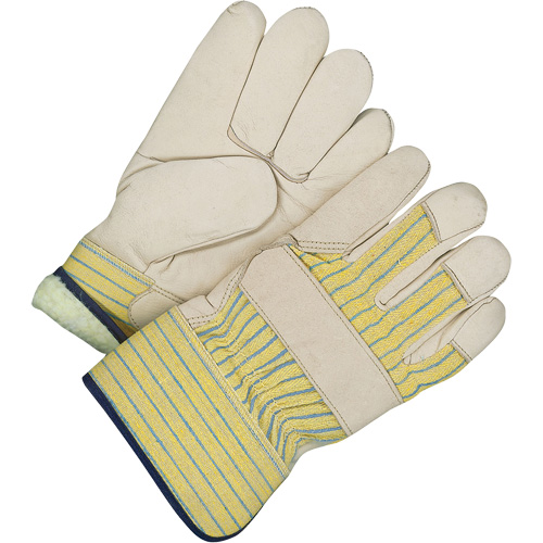 Classic Fitter Gloves, One Size, Grain Cowhide Palm, Acrylic-Pile Inner Lining Groupe Belzile Dickner