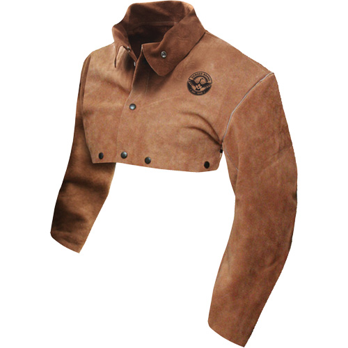 Plastron &agrave; manches en cuir de qualit&eacute; standard, T-Grand, Brun Groupe Belzile Dickner