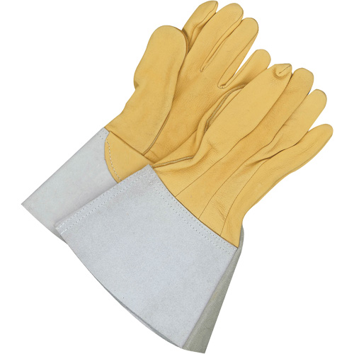 Gander Brand Reverse Grain TIG Welder Gloves, Grain Deerskin, Size 9 Groupe Belzile Dickner