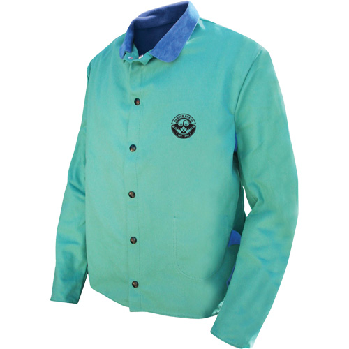Veste de soudage Gander Brand Banox FR, Coton/Cuir, 2T-Grand, Vert Groupe Belzile Dickner