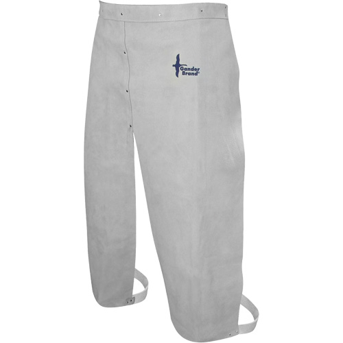 Tablier de soudage en cuir, Taille &agrave; jambes fendues, 32" lo, Gris perle Groupe Belzile Dickner