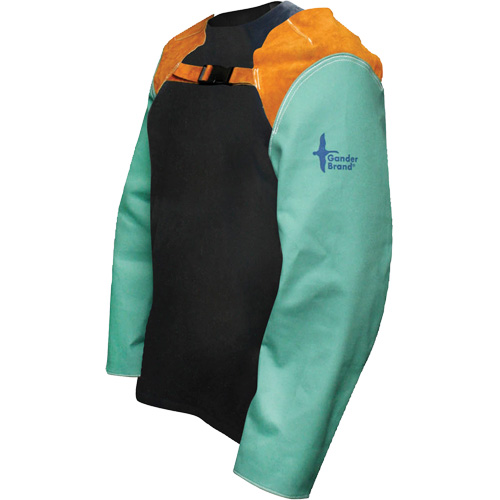 Manchons de soudage en toile ignifug&eacute;e, 24" lo, Vert Groupe Belzile Dickner