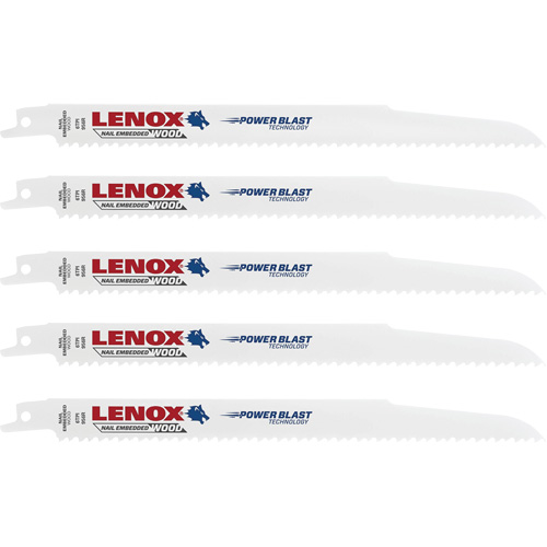 Wood Cutting Reciprocating Saw Blades, Bi-Metal, 6 TPI, 9" L x 3/4" W Groupe Belzile Dickner