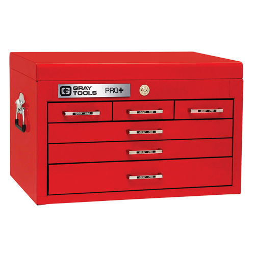 PRO+ Series Top Chest, 26" W, 6 Drawers, Red Groupe Belzile Dickner