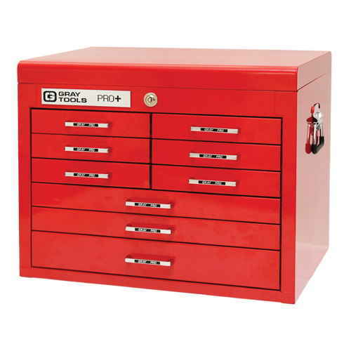 PRO+ Series Top Chest, 26" W, 9 Drawers, Red Groupe Belzile Dickner