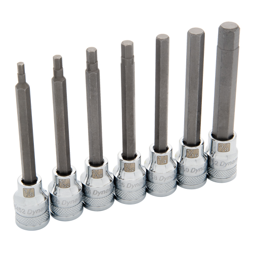 Long SAE Socket Set, 7 Pcs Groupe Belzile Dickner