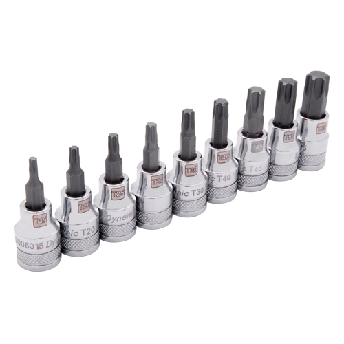 Jeu de douilles standards, Torx, Prise 3/8", 9 mrcx Groupe Belzile Dickner