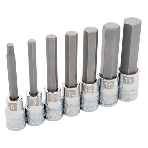 Long Metric Socket Set, 7 Pcs Groupe Belzile Dickner
